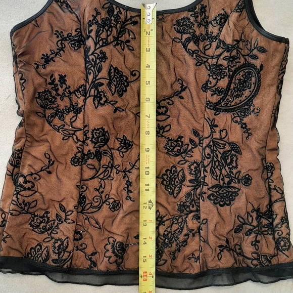 Cato Black Embroidered Beaded Detailed Top - Picture 10 of 12